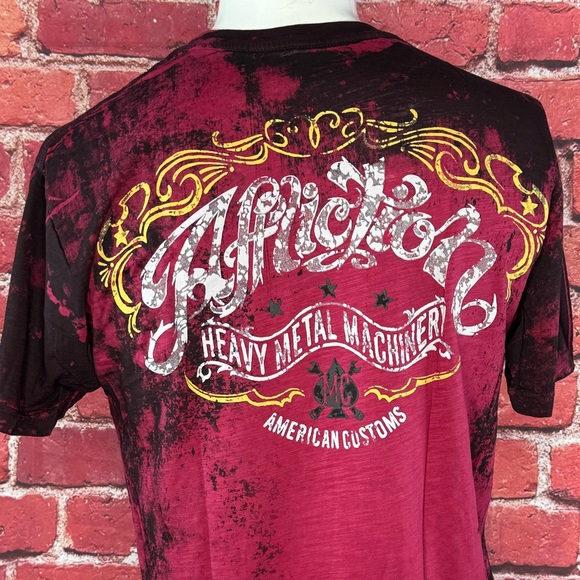 Affliction American Customs Men's Short Sleeve Graphic T-shirt -Size:XL/2XL- NWT - Picture 7 of 10